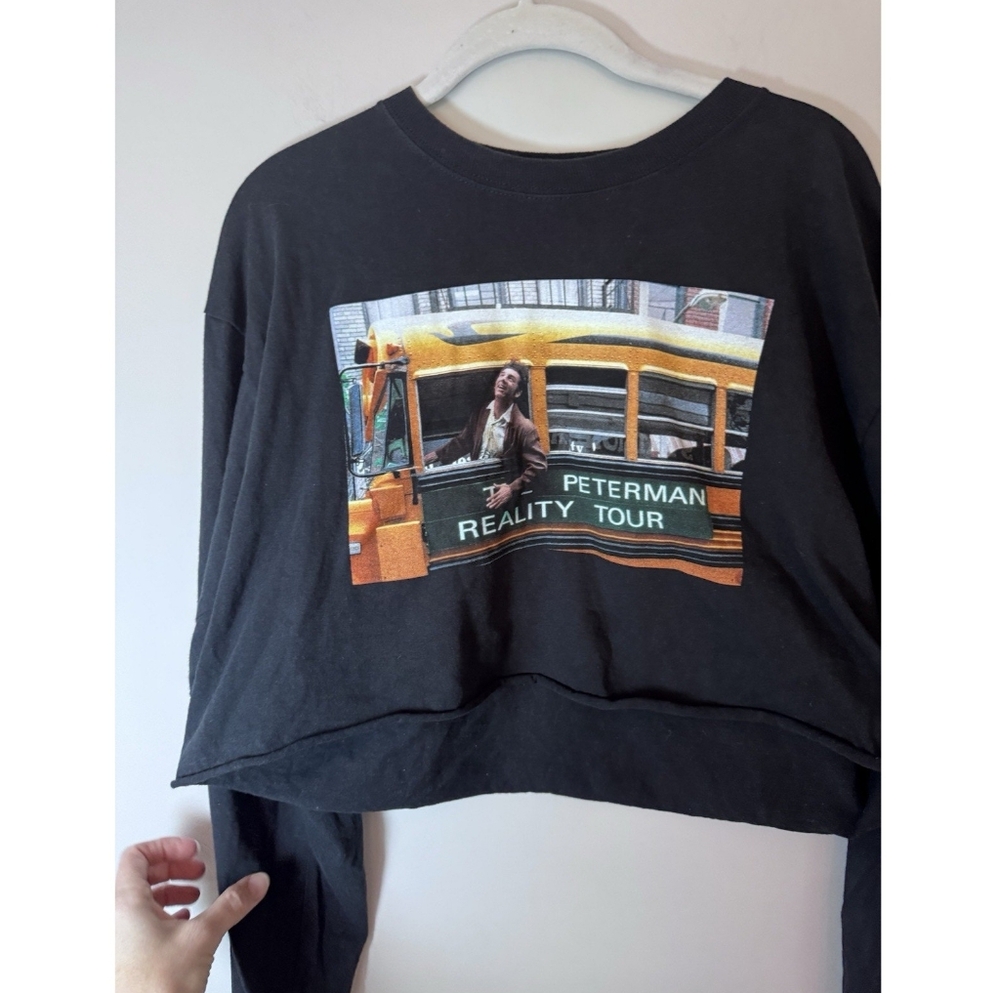 SEINFELD Series Kramer Peterman Cropped Top T Shirt New York Women's Sz S